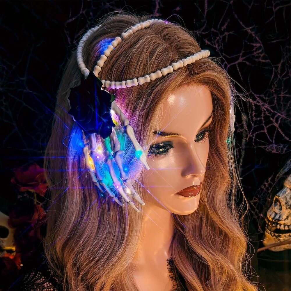 Halloween Skeleton Hand Headband